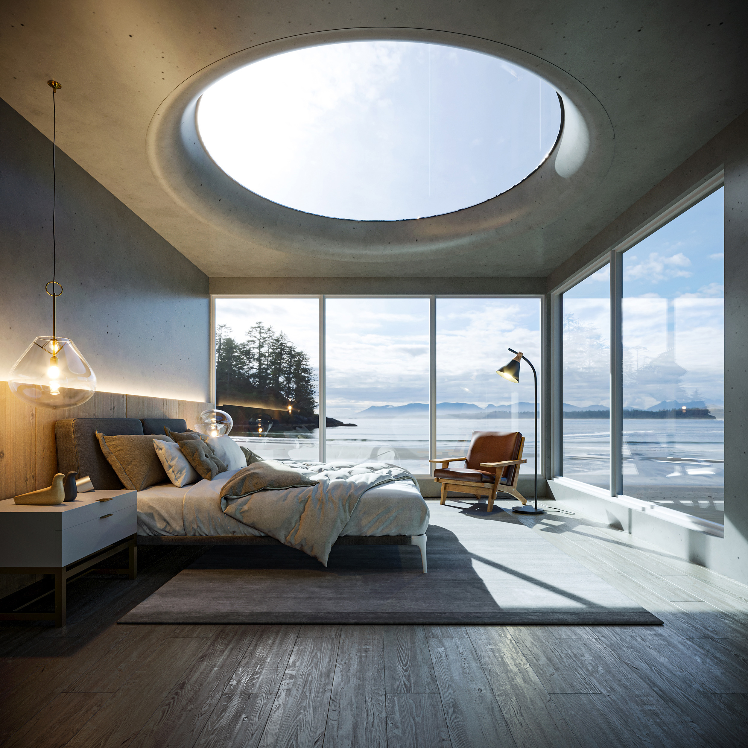 Personal work - Bedroom with lake view